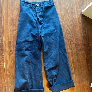 Jesse Kamm navy sailor pants - size 0